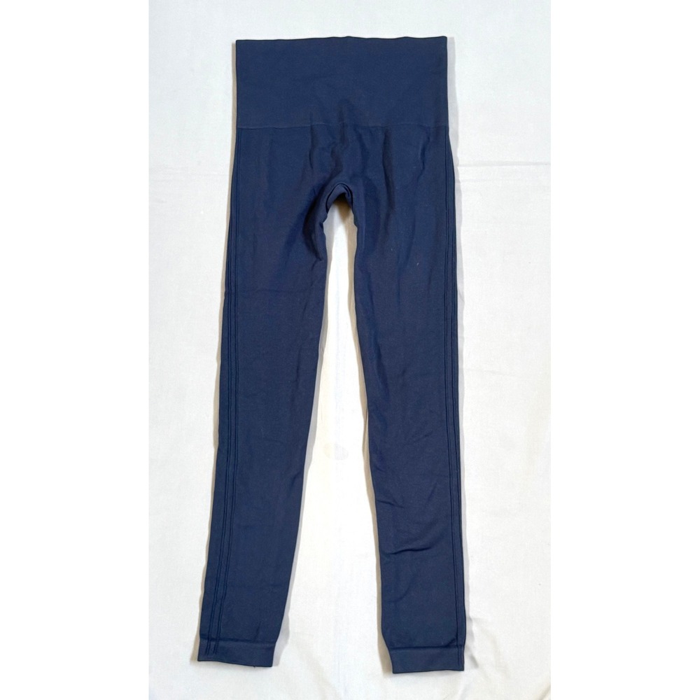 Spanx Look at Me Now Seamless Leggings Navy Blue High Waist Size Medium
